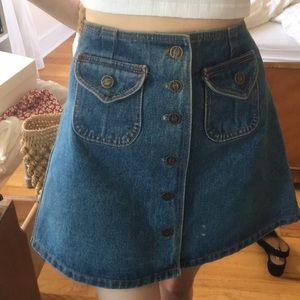 Vintage denim skirt